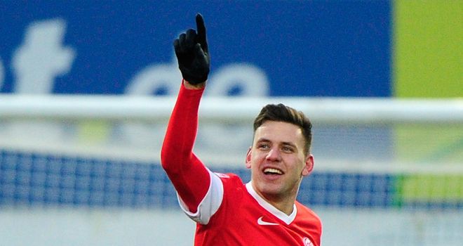Adam Szalai scored two goals for Mainz