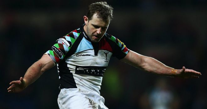 Nick Evans: Four kicks from four attempts in appalling conditions