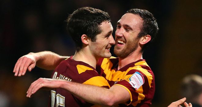 Rory McArdle: Scored the second of Bradford's goals in their 3-1 win over Aston Villa on Tuesday