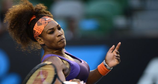 Serena Williams: Took just 57 minutes to reach the quarter finals