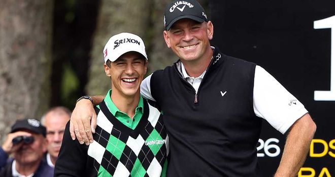 Thorbjorn Olesen with Thmoas Bjorn: Both currently in the world top 50