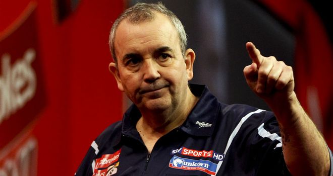 Phil Taylor: Ground out a 7-3 victory over Adrian Lewis in Aberdeen