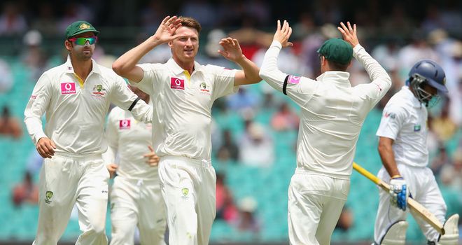 Jackson Bird: Led the attack with 4-41 as Australia took the honours on day one