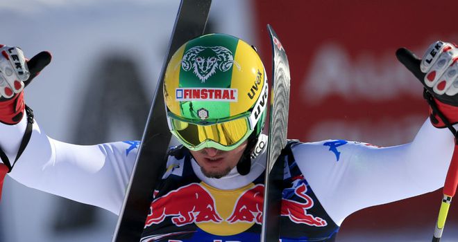 Dominik Paris: claimed his second World Cup victory of the season in Austria