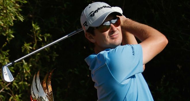 Justin Rose: finished his first round in Abu Dhabi with eight successive pars