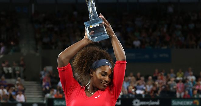 Serena Williams: 47th career title in Brisbane