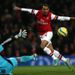 Walcott goes agonisingly close to the opening goal as this second half chip rolls inches wide