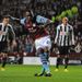 Christian Benteke pulls a goal back for Villa after the break from the penalty spot