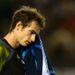 Murray wasn't smiling as he lost the second set 7-6.