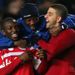Wright-Phillips is mobbed after QPR's victory