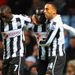 Newcastle are ahead in their crunch clash at Aston Villa thanks to Papiss Cisse