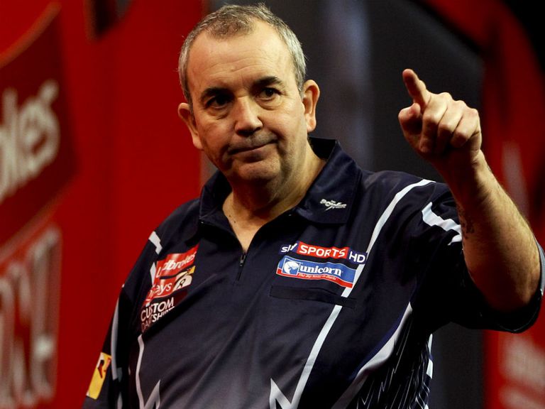 Phil Taylor: Ground out a 7-3 victory over Adrian Lewis in Aberdeen