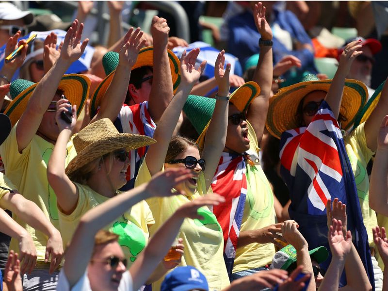Fans cheer on James Duckworth