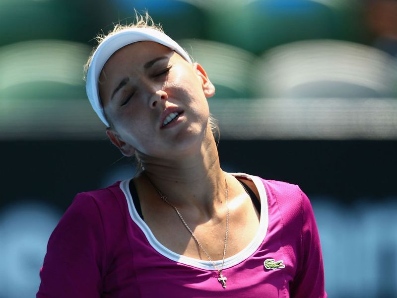 ... with the defending champion having routed Elena Vesnina