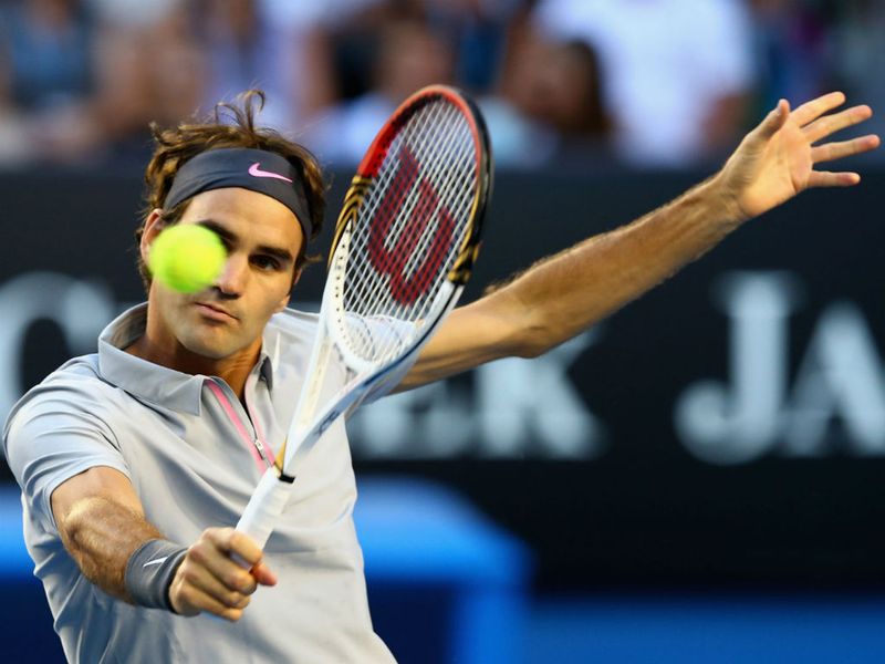 Roger Federer was aiming to join Andy Murray in the semi-final