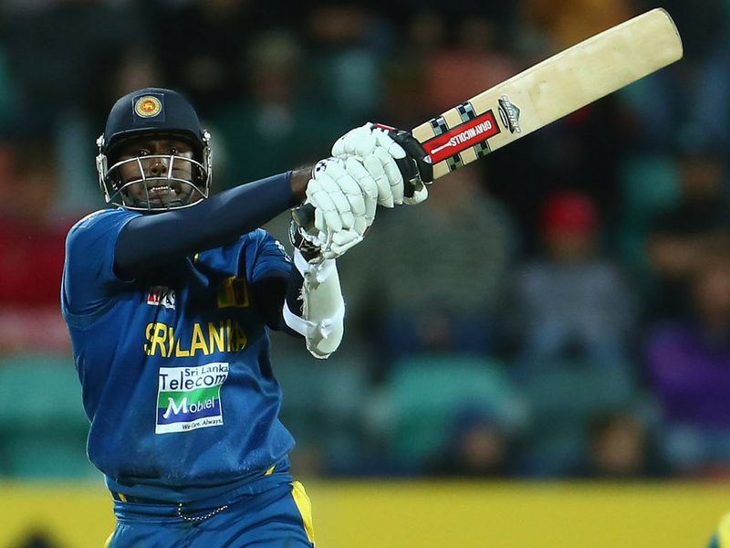 Angelo Mathews made a valiant 67 off 79 balls, but Australia won by 32 runs in the end.