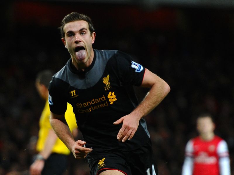 Liverpool look on course for three points as Jordan Henderson makes it 2-0 against Arsenal