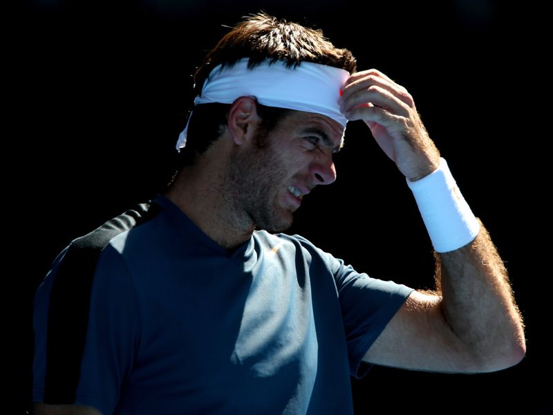 Sixth seed Juan Martin del Potro is out after losing in five sets to Jeremy Chardy.