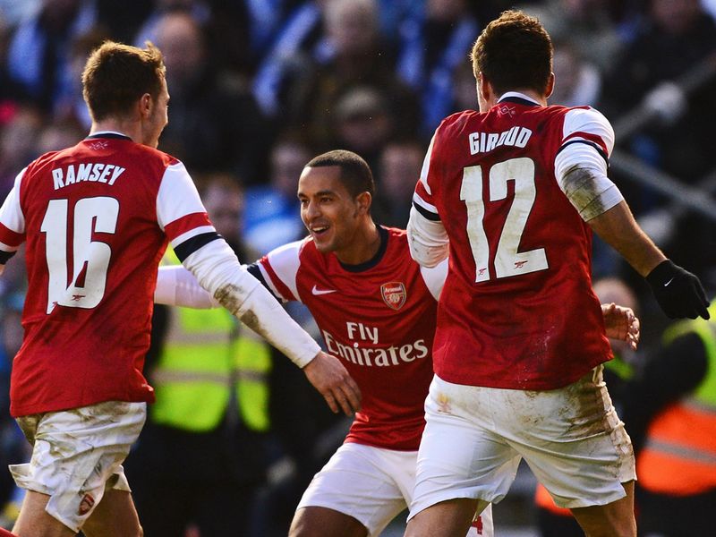 But Theo Walcott netted late on to send Arsenal into the fifth round