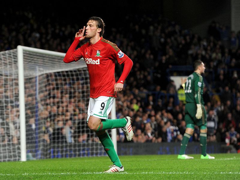 Swansea's star player Michu gave the visitors a first-half lead