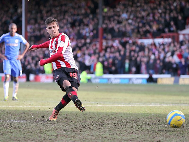 ...before Harry Forrester steps up to score from the spot to re-establish Brentford's lead