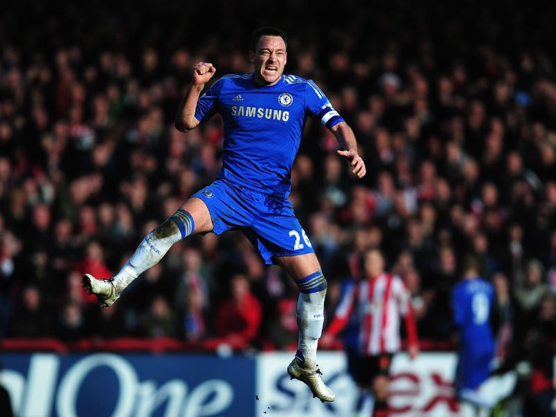Cup relief: John Terry celebrates as team mate Fernando Torres equalises late on to avoid a giant-killing and force a replay