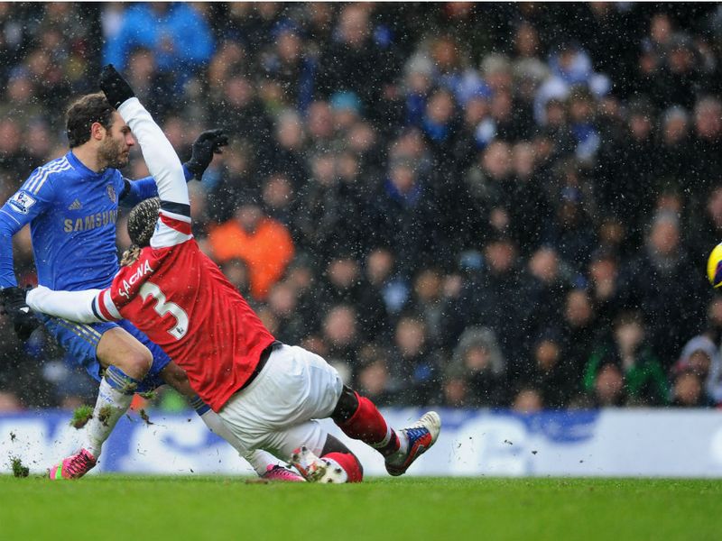 There were just six minutes on the clock when Juan Mata was picked out in acres of space and fired Chelsea in front.