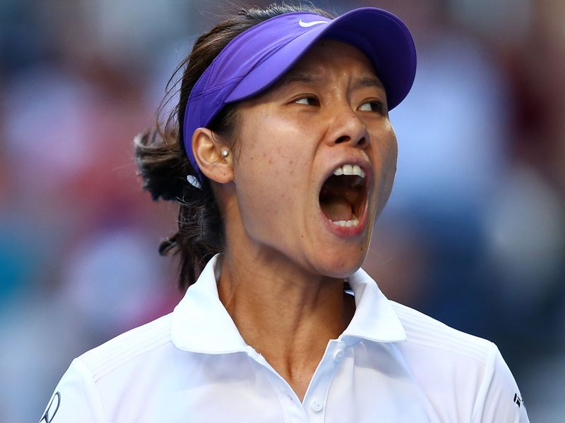 Li a overcame some nervy moments before seeing off Julia Goerges 7-6 (8/6) 6-1.