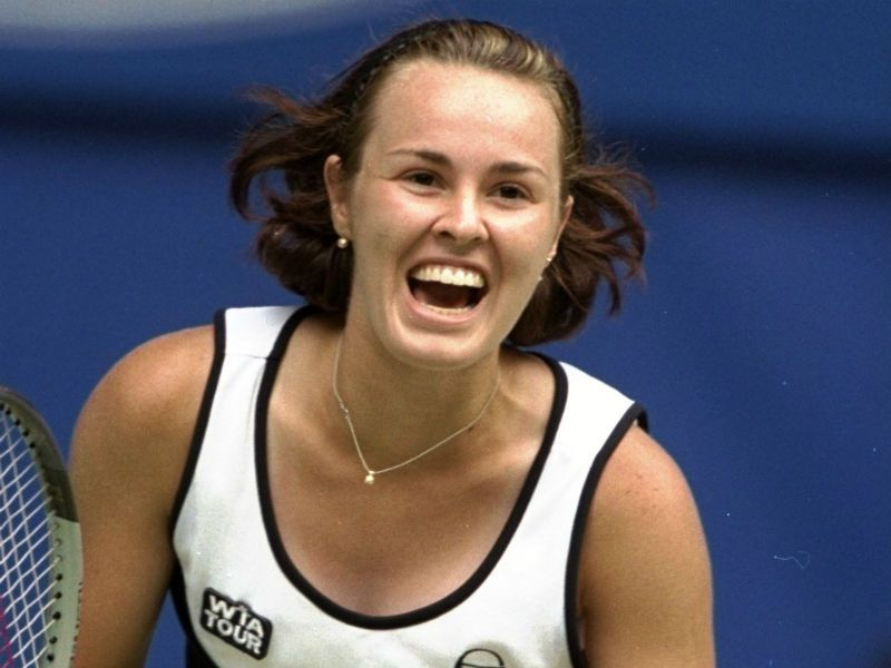 Triple winner: Hingis won three consecutive titles from 1997-1999