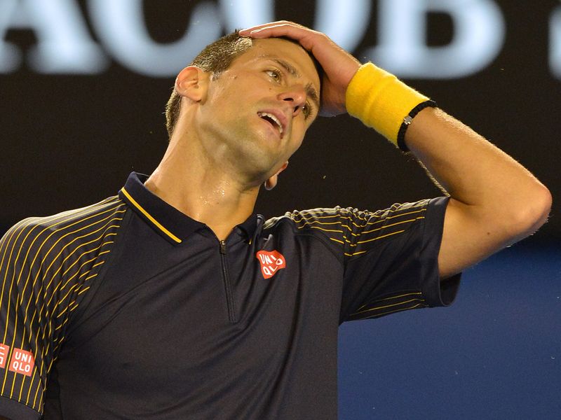 But the Serbian rallied to lead 2-1 - only for Wawrinka to force a deciding set.