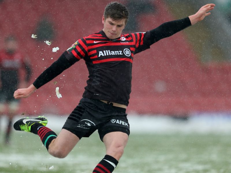 Owen Farrell: Landed three conversions and three penalties in Saracens' last-ever game at Vicarage Road