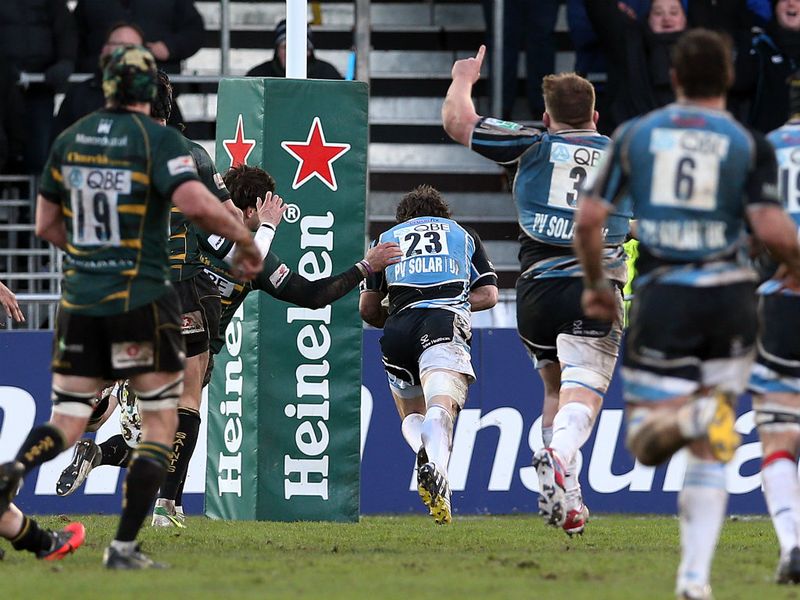Peter Horne: Scored a try in the last minute as Glasgow beat Northampton 27-20 in Pool 4 to extinguish their Heineken Cup qualification hopes