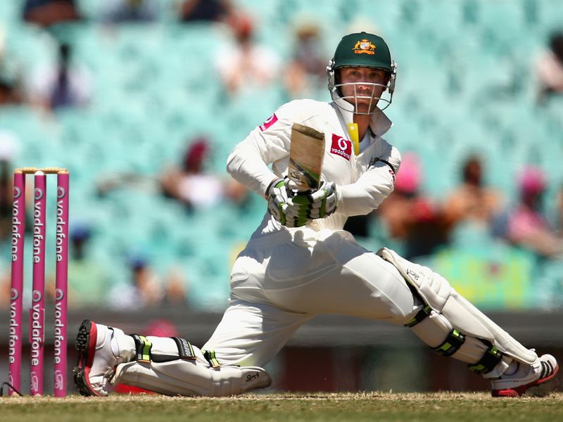 Phil Hughes made 34 off 49 runs.