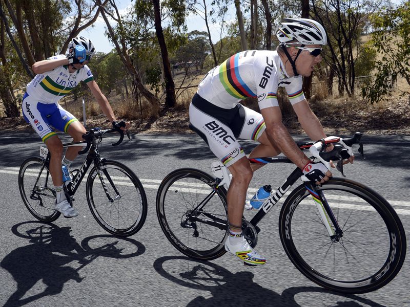 It was a surprise to see word champion Philippe Gilbert go on the attack immediately alongside Damien Howson