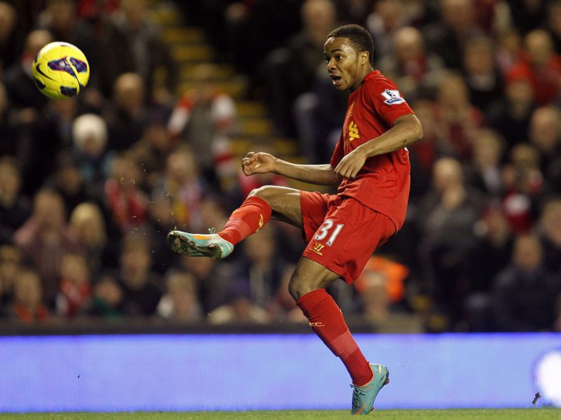 Raheem Sterling gives Liverpool the lead at Anfield