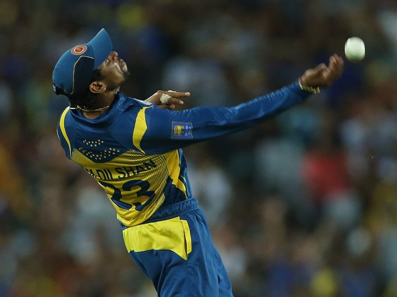 Tillakaratne Dilshan caught skipper George Bailey for 11.