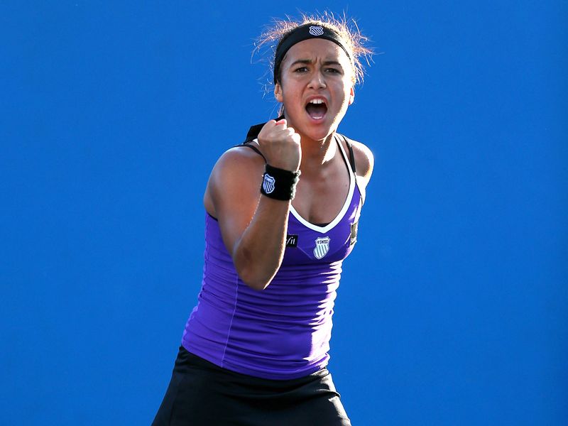 Great Britain's Heather Watson needed three sets but eventually overcame the challenge of Romania's Alexandra Cadantu.