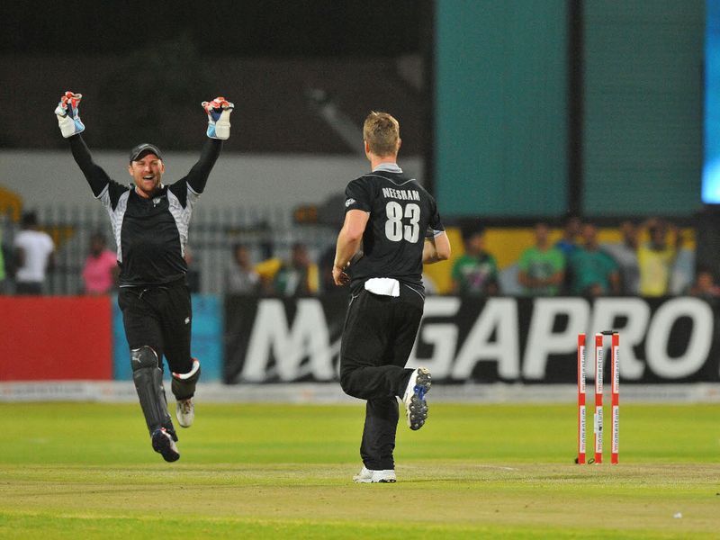Jimmy Neesham secured the final wicket.