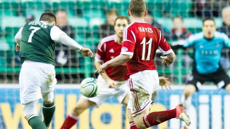 Gary Deegan: Scored only goal of the game at Easter Road