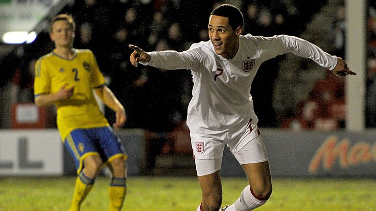 Thomas Ince: First-half brace for England