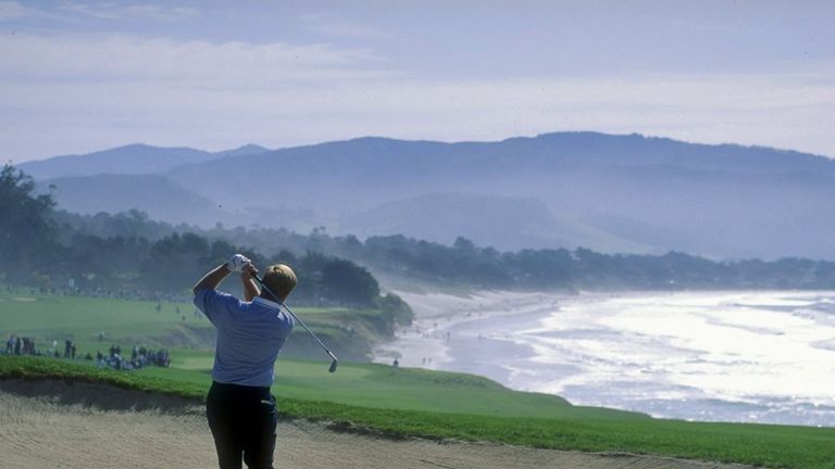 The Golden Bear, Jack Nicklaus, in his element at Pebble Beach