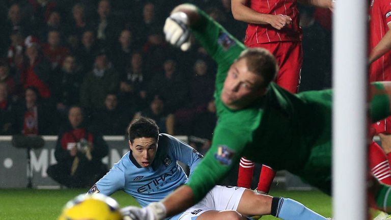 Samir Nasri and Joe Hart: Manchester City duo warned by manager Roberto Mancini