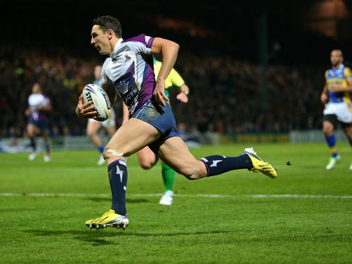 Billy Slater scored the opening try for Melbourne