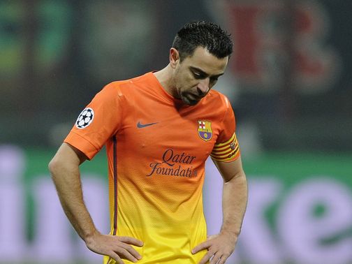 Barcelona slumped to a 2-0 defeat at AC Milan on Wednesday night
