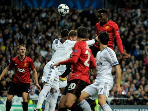 Danny Welbeck heads Manchester United into the lead