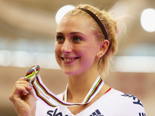Laura Trott: Claimed a silver medal&nbsp;