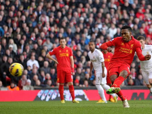 Daniel Sturridge fired home from the penalty spot to complete a 5-0 victory for the Reds.&nbsp;