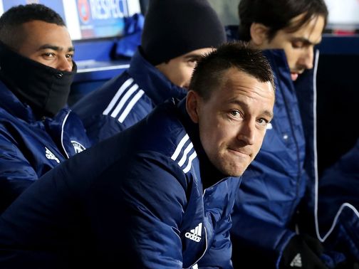John Terry: Restricted to bench duty against Sparta Prague