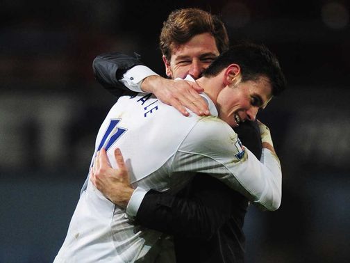 Andre Villas-Boas and Gareth Bale: Double celebration