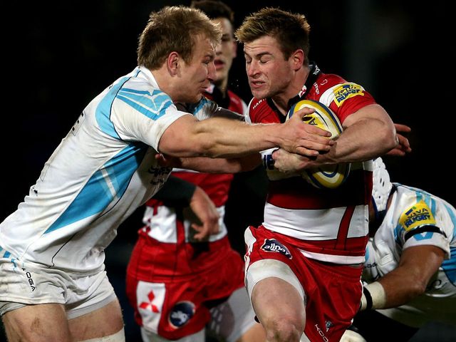 Henry Trinder in action for Gloucester